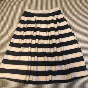 Striped pinup swing skirt